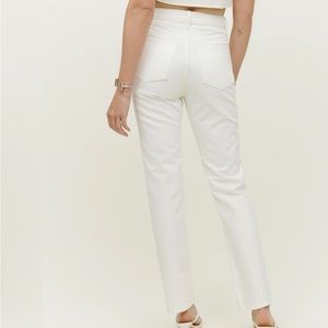 Reformation white Cynthia jeans